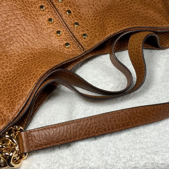 Michael Kors Studded Leather Carryall Tote Shoulder - Picture 8 of 16